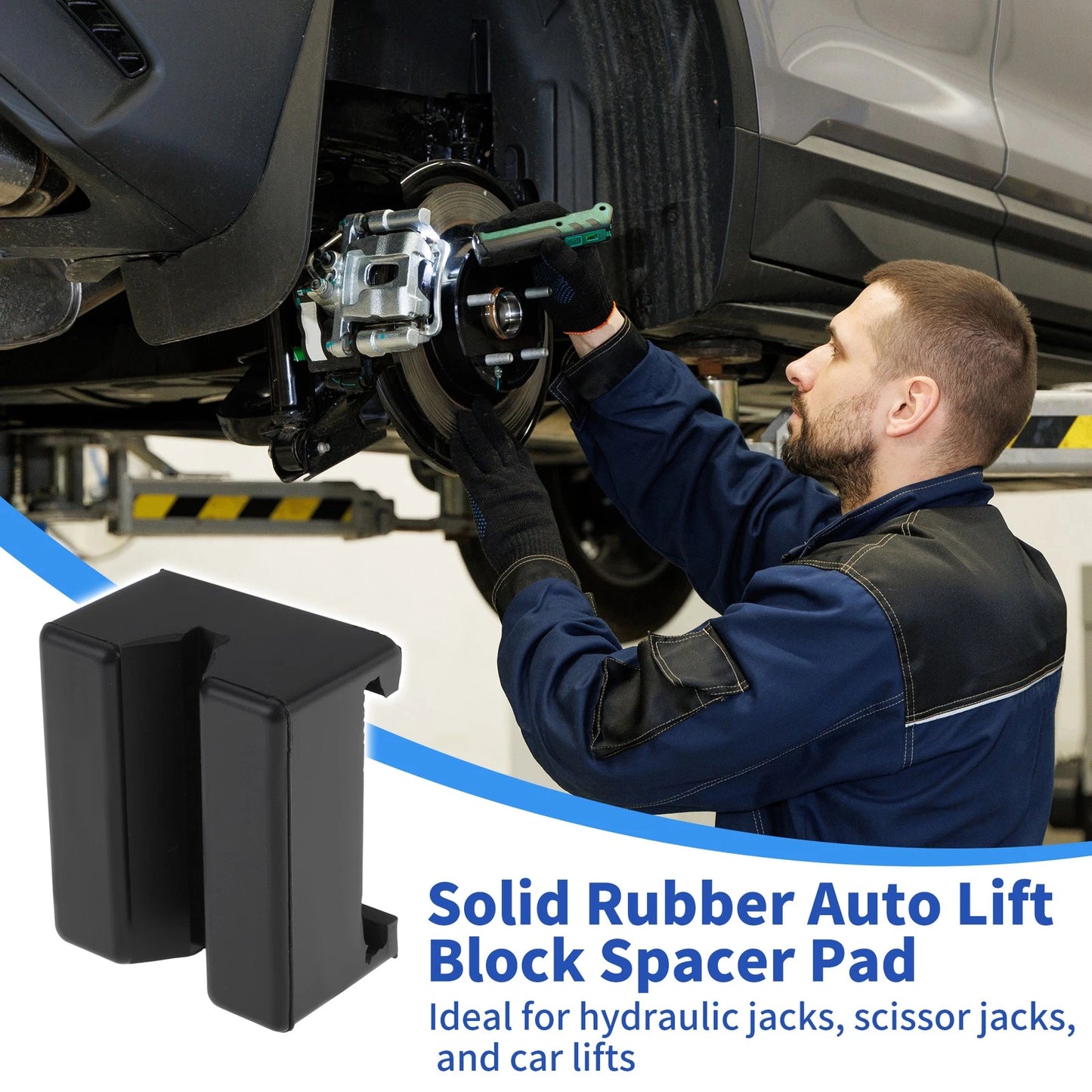 Universal Car Jack Pads Adapter for Various Models (2.8" L x 2.4" W)