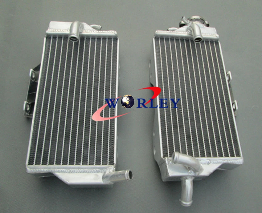 Aluminum Radiator + Blue Silicone Hose for Honda CR125R (2005–2007)