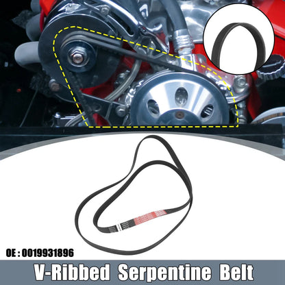 Rubber V-Ribbed Serpentine Belt 6PK2401 for Mercedes-Benz C230 (2006-2007)