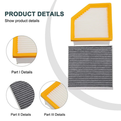 AIR FILTER & CABIN FILTER for Nissan Rogue (2021–2023)