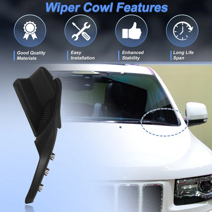 Set of 2 Windshield Cowl Replacement for Jeep Grand Cherokee (2016–2022) 55112951AC