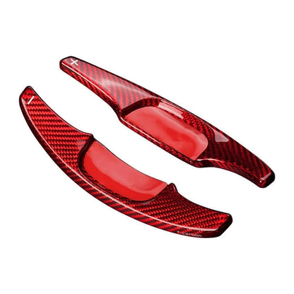 Black Carbon Fiber Steering Wheel Shifter Paddle for Mazda 3 (2020–2021)