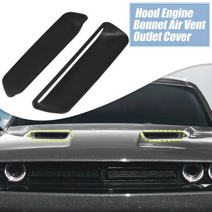 Engine Hood Air Conditioner Outlet Cover Trim for Dodge Challenger (2015-2023)