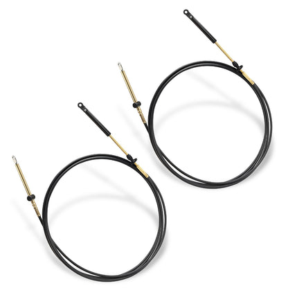Set of 2 Throttle Shift Remote Control Cables for Johnson Evinrude (14')