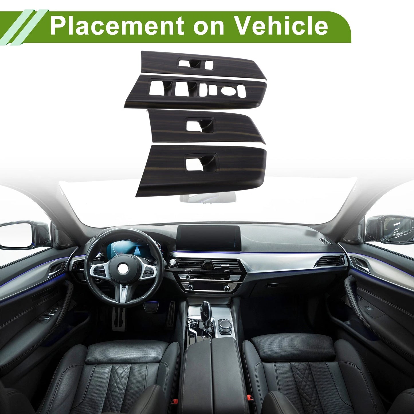 4Pcs Window Switch Bezel Cover for Honda CR-V (2023–2025)
