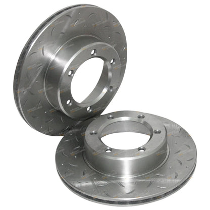 2 x Front Slotted Brake Rotors for 4Runner Surf (1988–1991)