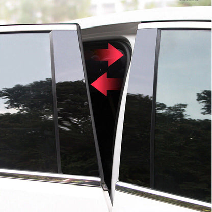 6Pcs Door Window Trim Black Cover Pillar Posts for Cadillac ATS (2013–2019)