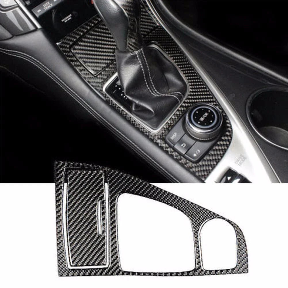 Carbon Fiber Console Gear Shift Cover Trim for Infiniti Q50 Q60 (2014–19)