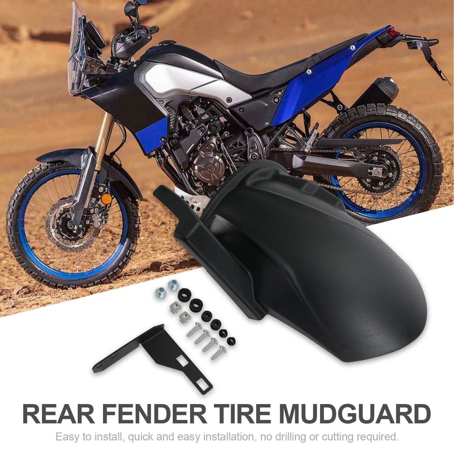 Rear Wheel Mudguard for Yamaha Tenere 700 XT700Z (2019–2023)