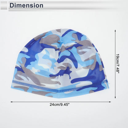 Set of 2 Sweat Wicking Cycling Hats - Light Blue 24x19cm