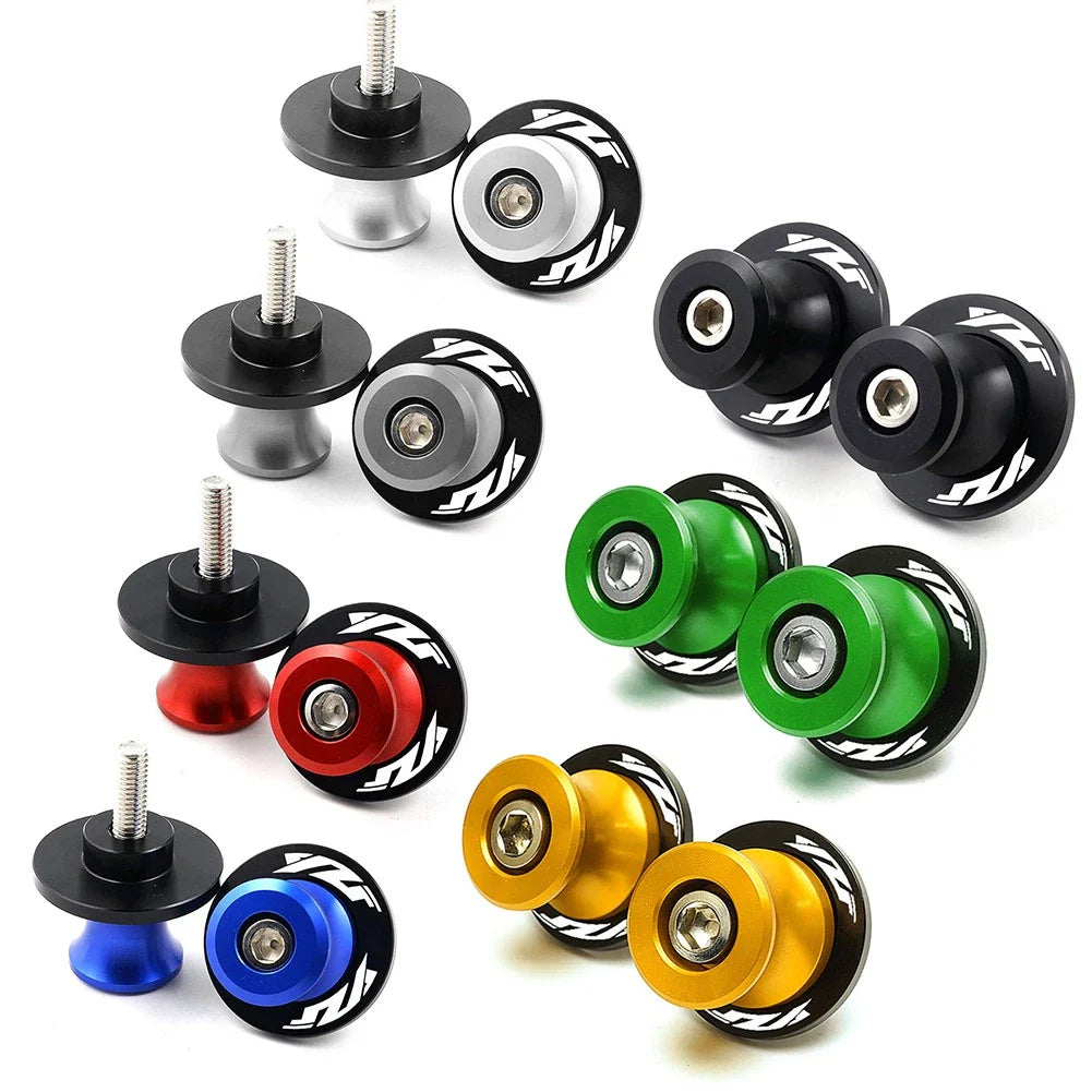 CNC Black Swingarm Spools Slider Stand Screws M6 for Yamaha YZF R1 R3 R6