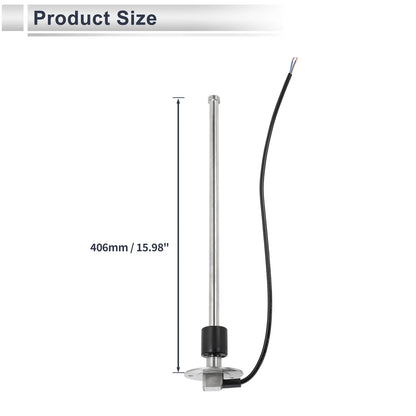 Fuel Sending Unit and Gauge Kit 240-33 Ohm 15.98" for Boat Car Truck