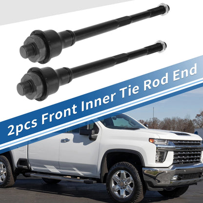 2X Front Inner Tie Rod End Links for Chevrolet Silverado 2500 HD (2011–2019)