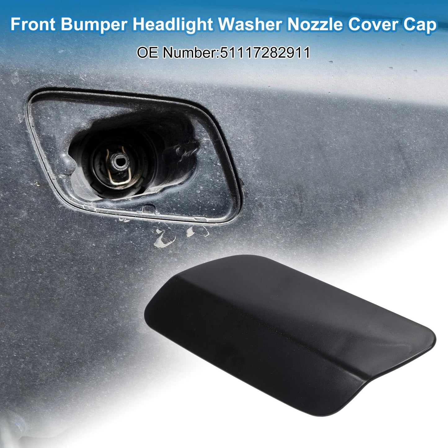 Front Left Side Bumper Washer Nozzle Cover for BMW 640i (2012-2015)