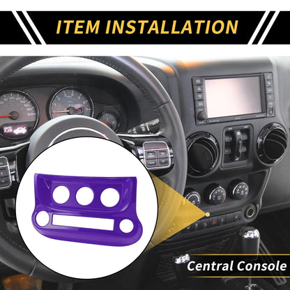 AC Switch Button Control Cover Trim for Jeep Wrangler JK JKU (2007–2018) - Purple