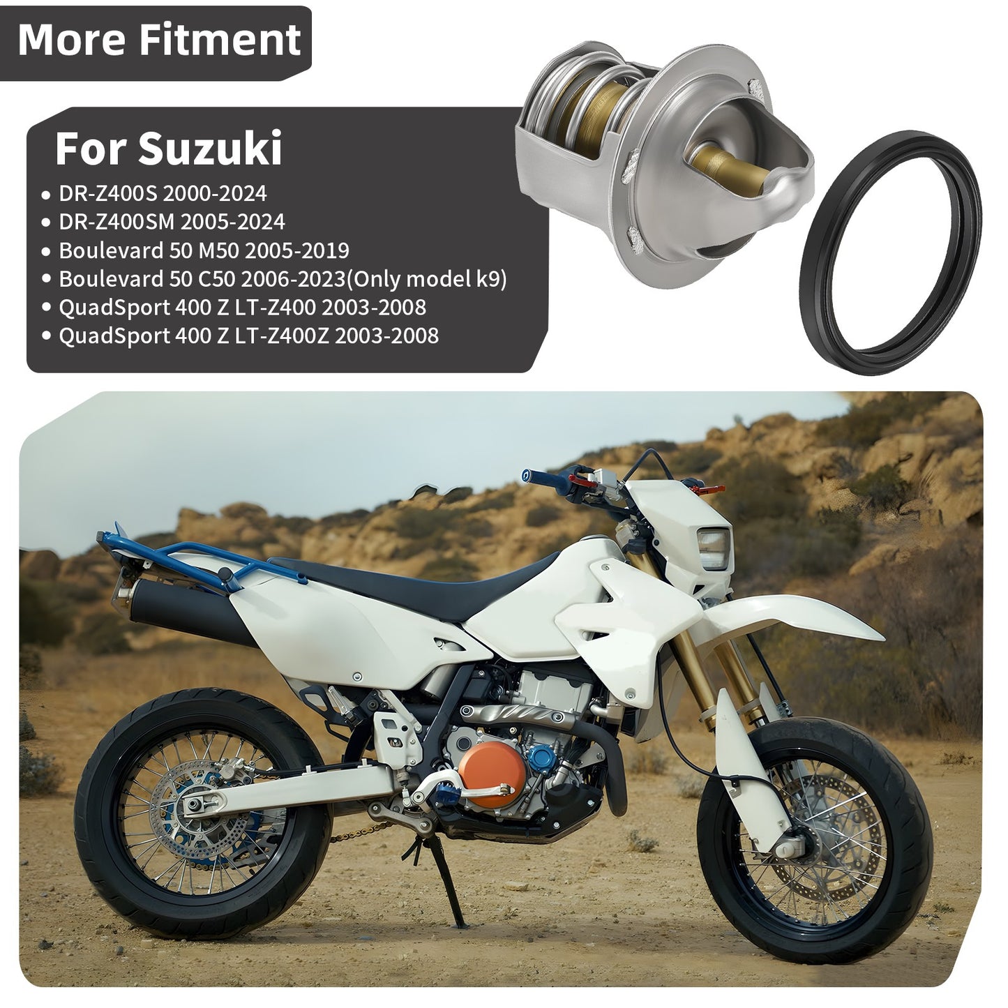 Thermostat & Gasket for Suzuki Boulevard M50 C50 (2005–2023)