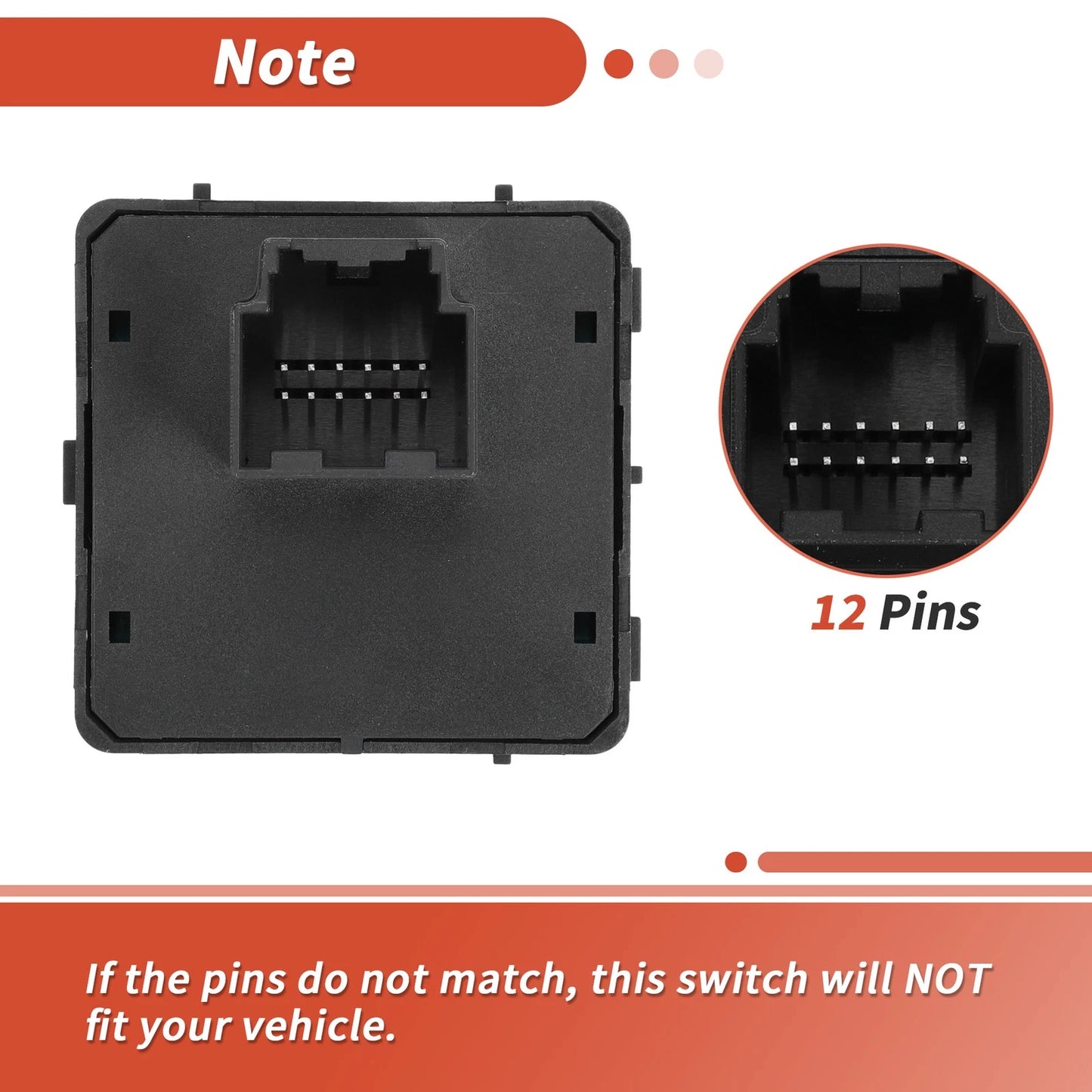Transfer Case Selector Switch for Chevrolet Silverado 1500 (2007–2013) No.15913725/20972859