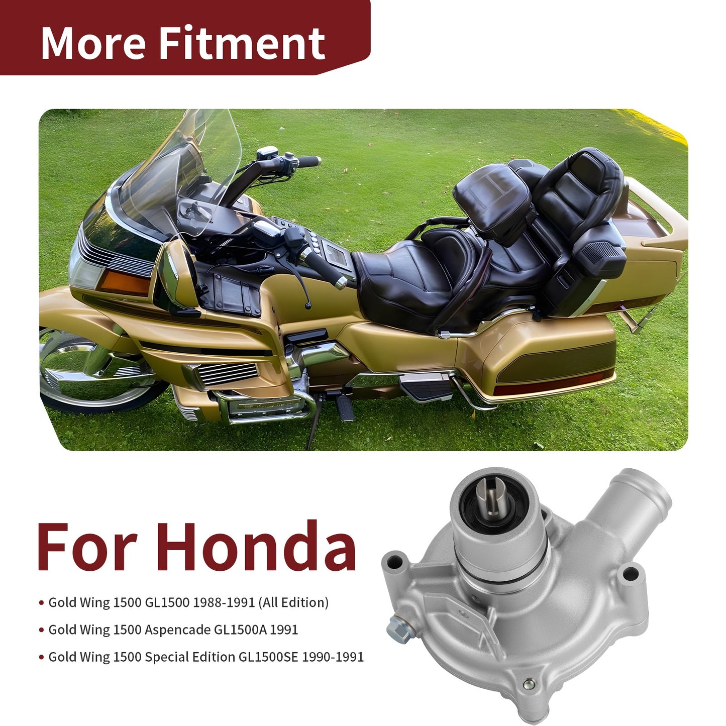 Water Pump Assembly for Honda Goldwing 1500 (1990–1991)