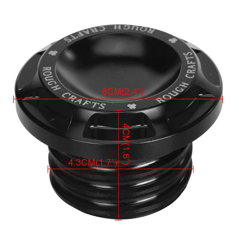 Fuel Gas Cap Oil Tank Cover for Harley Sportster 883 1200 (2004-2023)