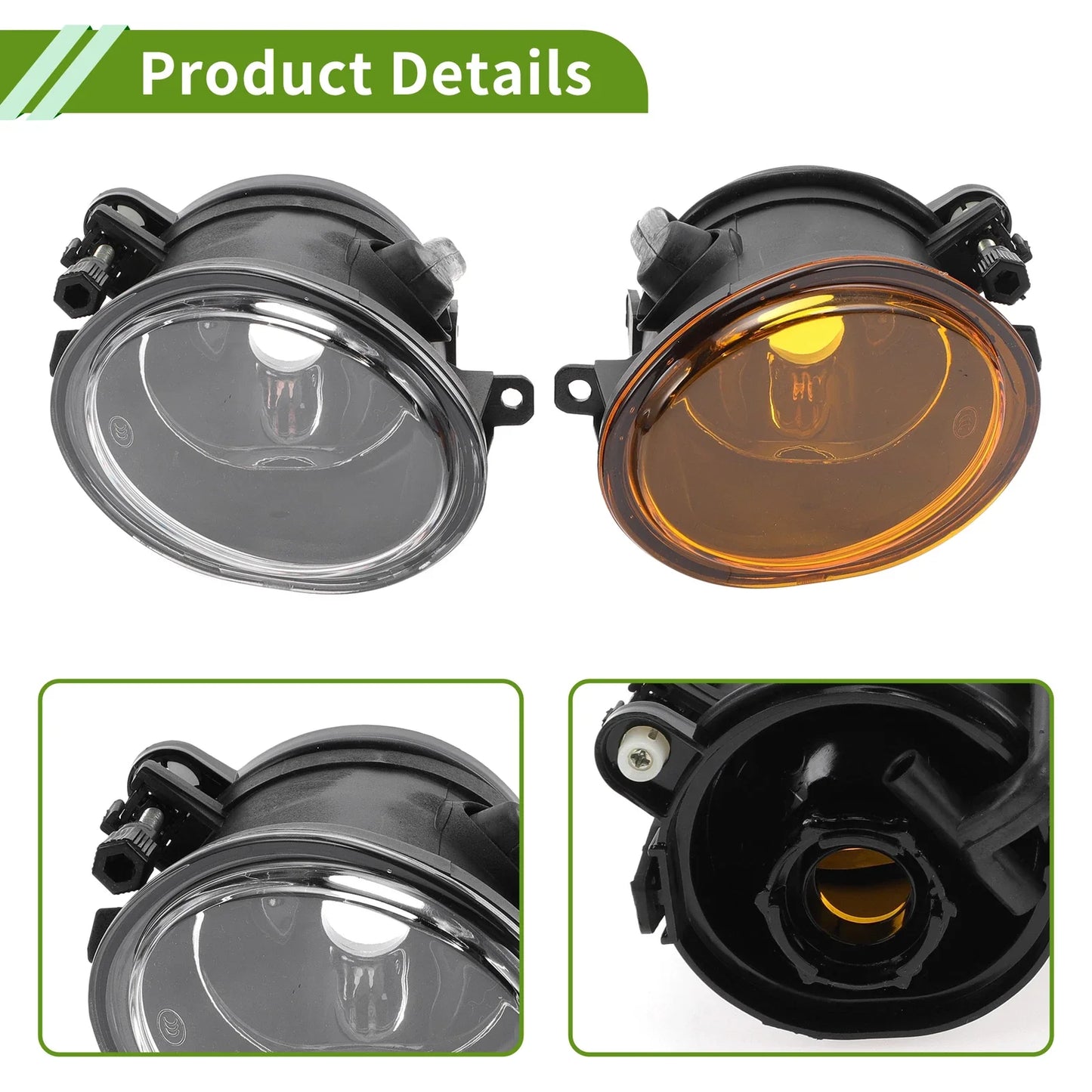 1 Pair Left+Right Fog Light Grill for BMW M5