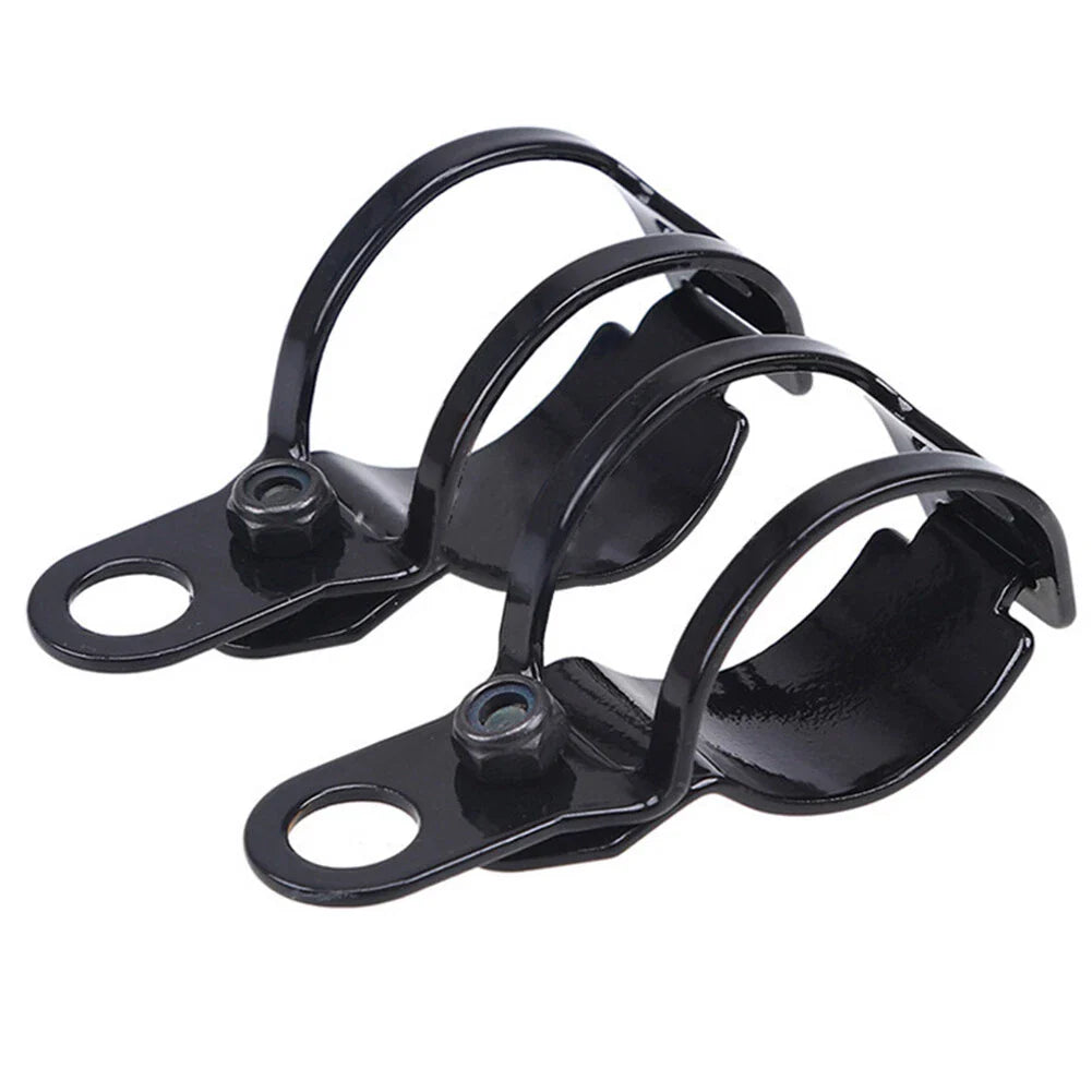 Fork Ear Clamp Turn Signal Light Mount Bracket for Harley Chopper Black
