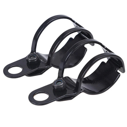 Fork Ear Clamp Turn Signal Light Mount Bracket for Harley Chopper Black
