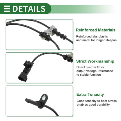 ABS Wheel Speed Sensor for Chevrolet Malibu (2016-2021) - 1 x Sensor