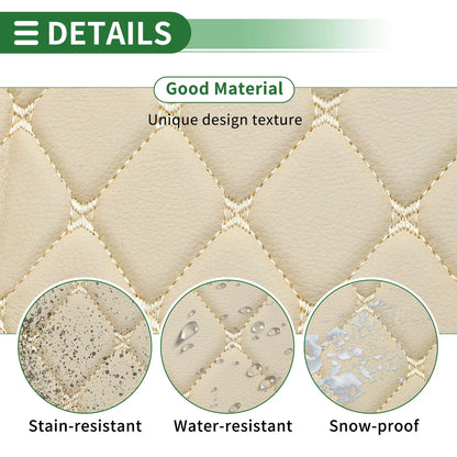 Cargo Liner Trunk Mat for Honda CR-V 2007-2011 3D Diamond Pattern Beige