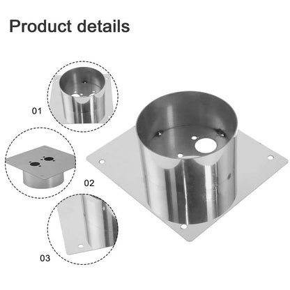 Mounting Plate for Planar Turret Chinese Diesel Heater - Stainless Steel 60mm