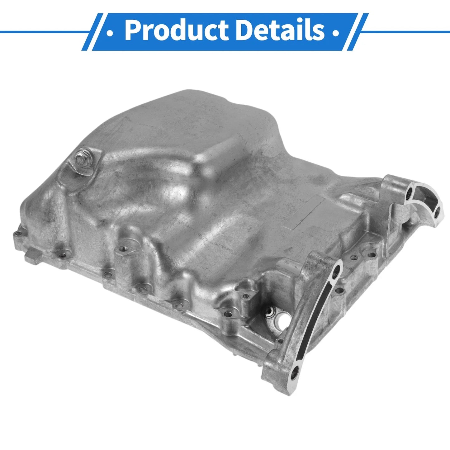 Engine Oil Pan for Honda Accord (2008-2017) - 1 x Steel Silver Tone