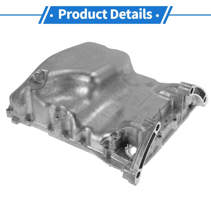 Engine Oil Pan for Honda Accord (2008-2017) - 1 x Steel Silver Tone