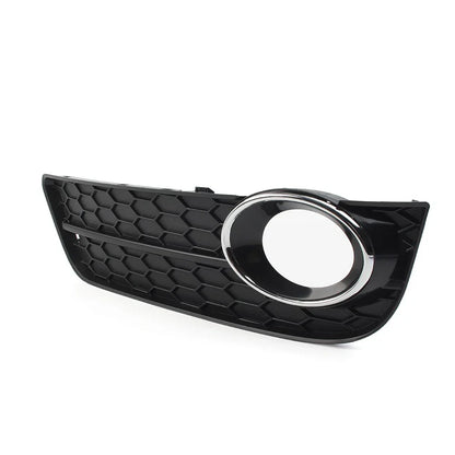 Left Front Bumper Fog Light Grille Cover w/ Chrome Ring for Audi A5 (2008-2011)