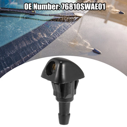 2pcs Windshield Wiper Washer Nozzle Spray Jet for Honda Civic (2006–2011) No. 76810SWAE01