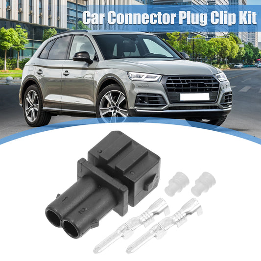 Set of 2 Pin No.357972752 Female 2-Pole Connector for VW Audi