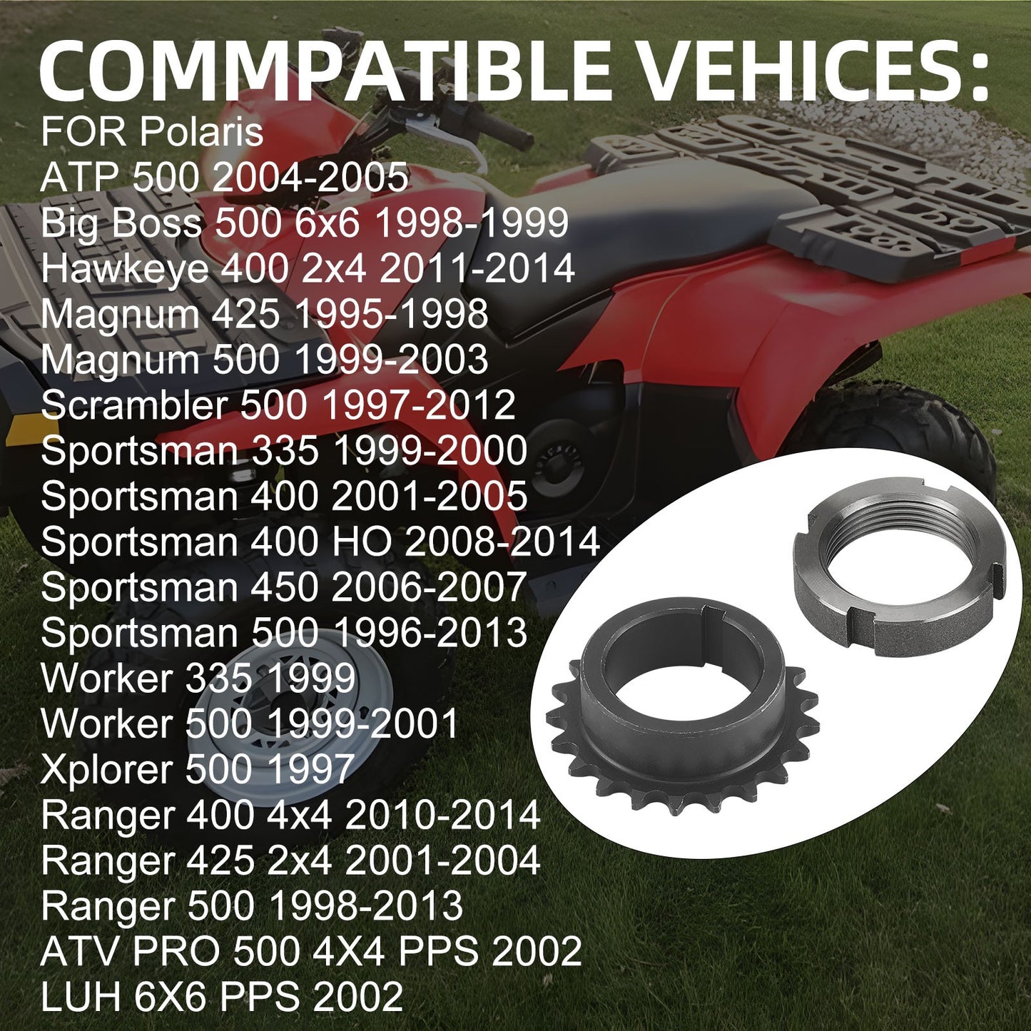 Crankshaft Timing Gear Sprocket for Polaris Sportsman (2000–2009)