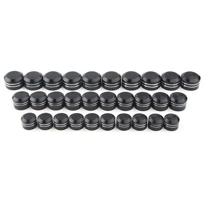 9mm Black CNC Inner Motor Bolt Topper Caps for Harley