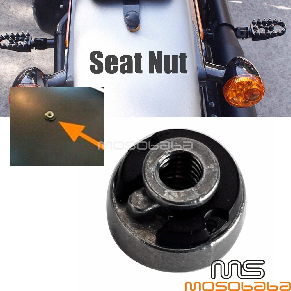 Fender Seat Nut 1/4-20 Thread for Harley Softail Street Bob Road King (2018-2023)