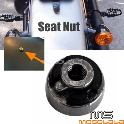 Fender Seat Nut 1/4-20 Thread for Harley Softail Street Bob Road King (2018-2023)