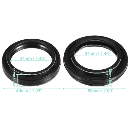 37mm x 11mm Motorcycle Front Fork Shock Oil Seal Dust Seals for Honda VFR400