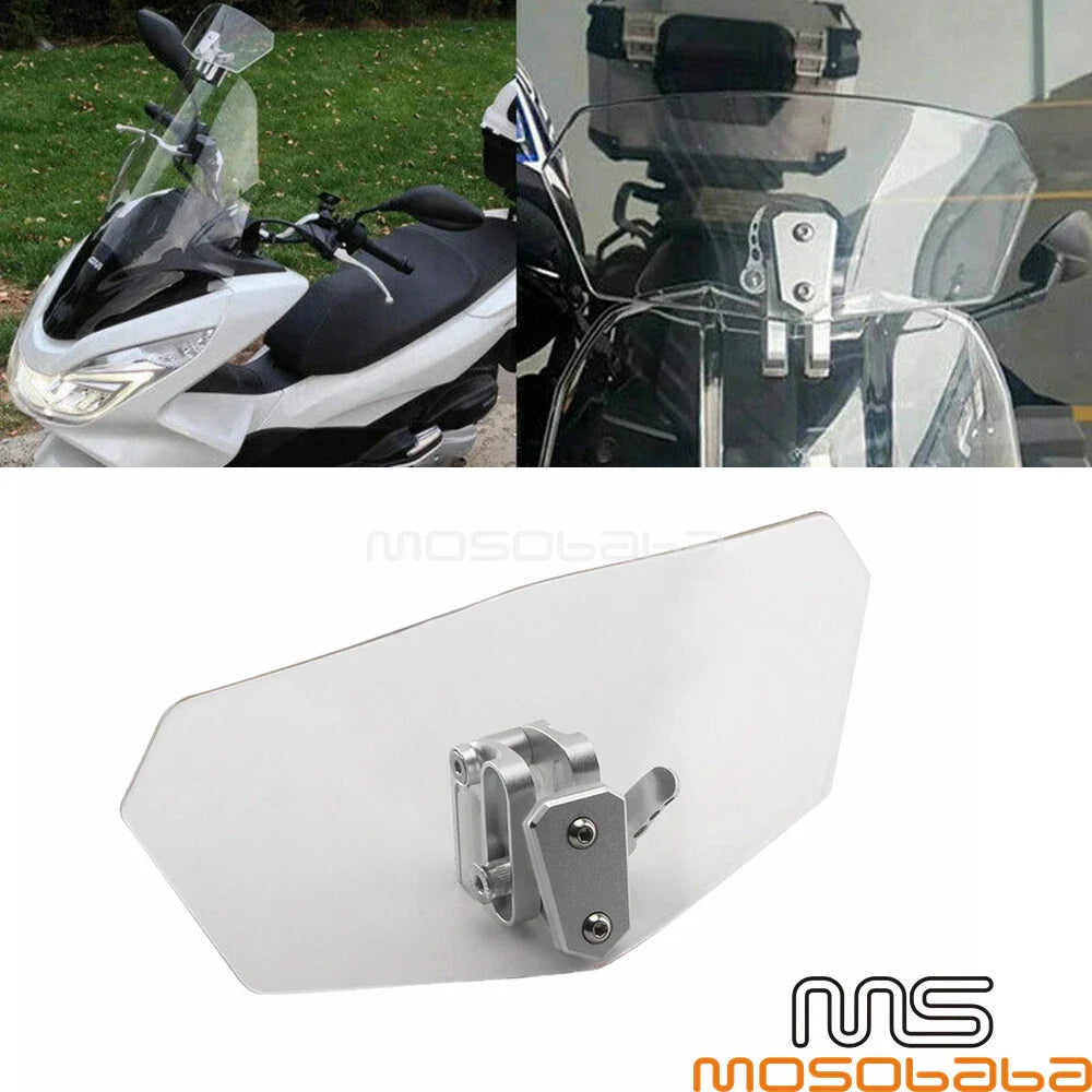 Windshield Extension Air Deflector for Harley Honda Aprilia