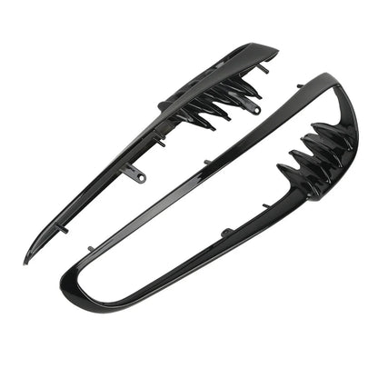Black Radiator Trim Bezels for Harley V-Rod VRSCA VRSCB Night Rod (2001-2010)