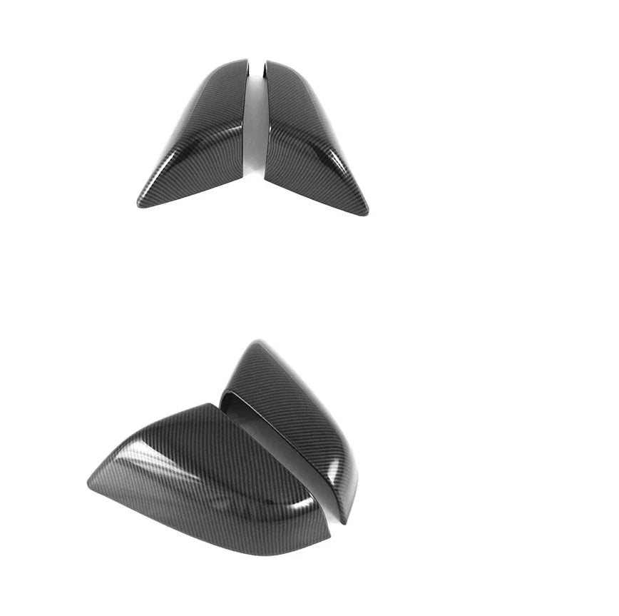 Carbon Fiber Style Rear View Mirror Cover Trim for Tesla Model S (2014–2018)