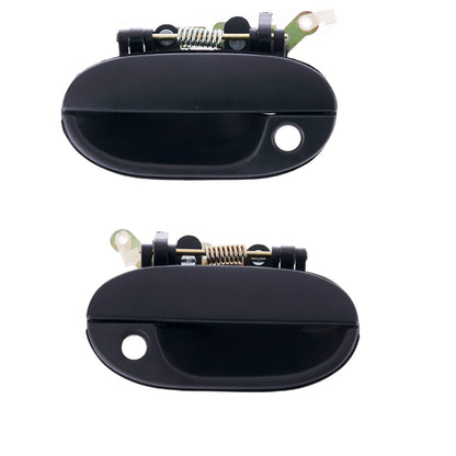 2 x Front LH+RH Black Outer Door Handle for Hyundai Excel X3 (1994–1997)