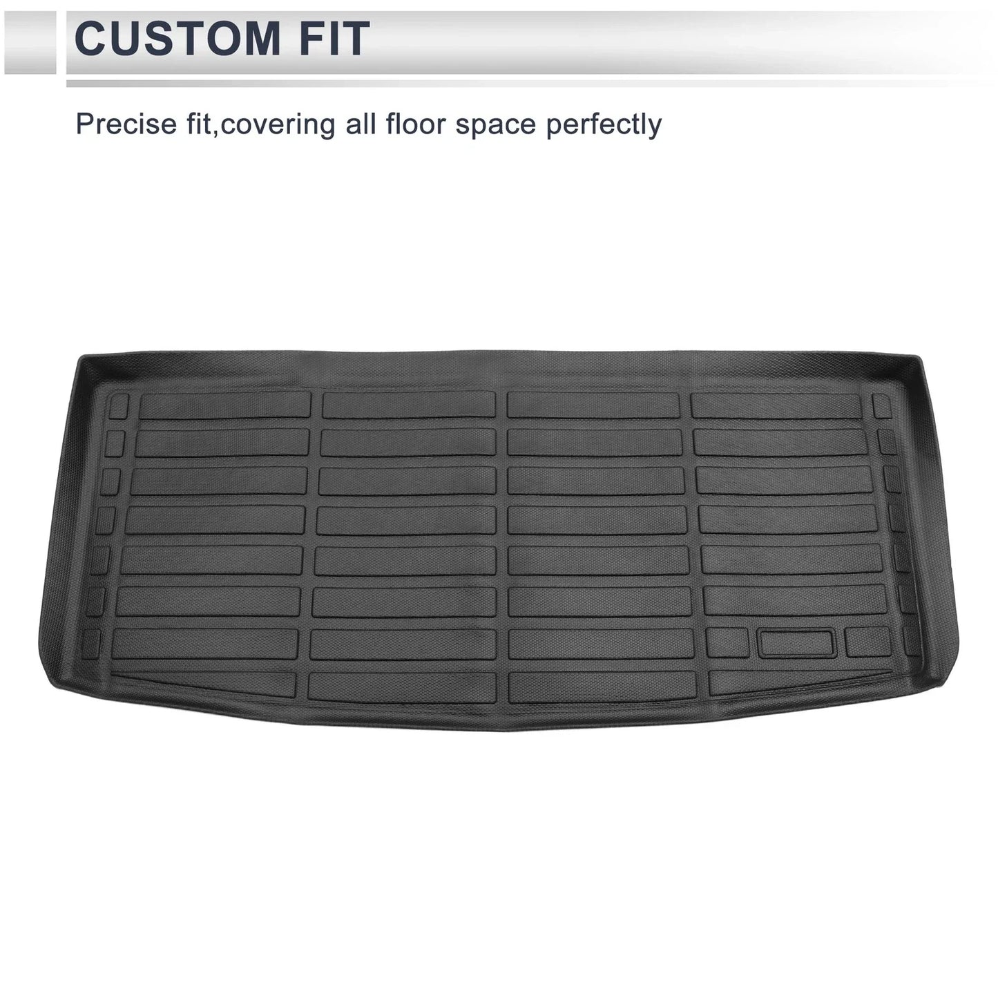 Cargo Liner Rear Trunk Mat for Chevrolet Tahoe (2021-2024) Long Grid Pattern