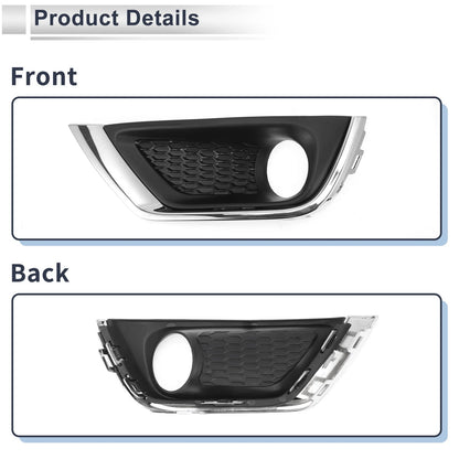 1 Pc Front Left Fog Light Grill for Jeep Compass (2017-2019)