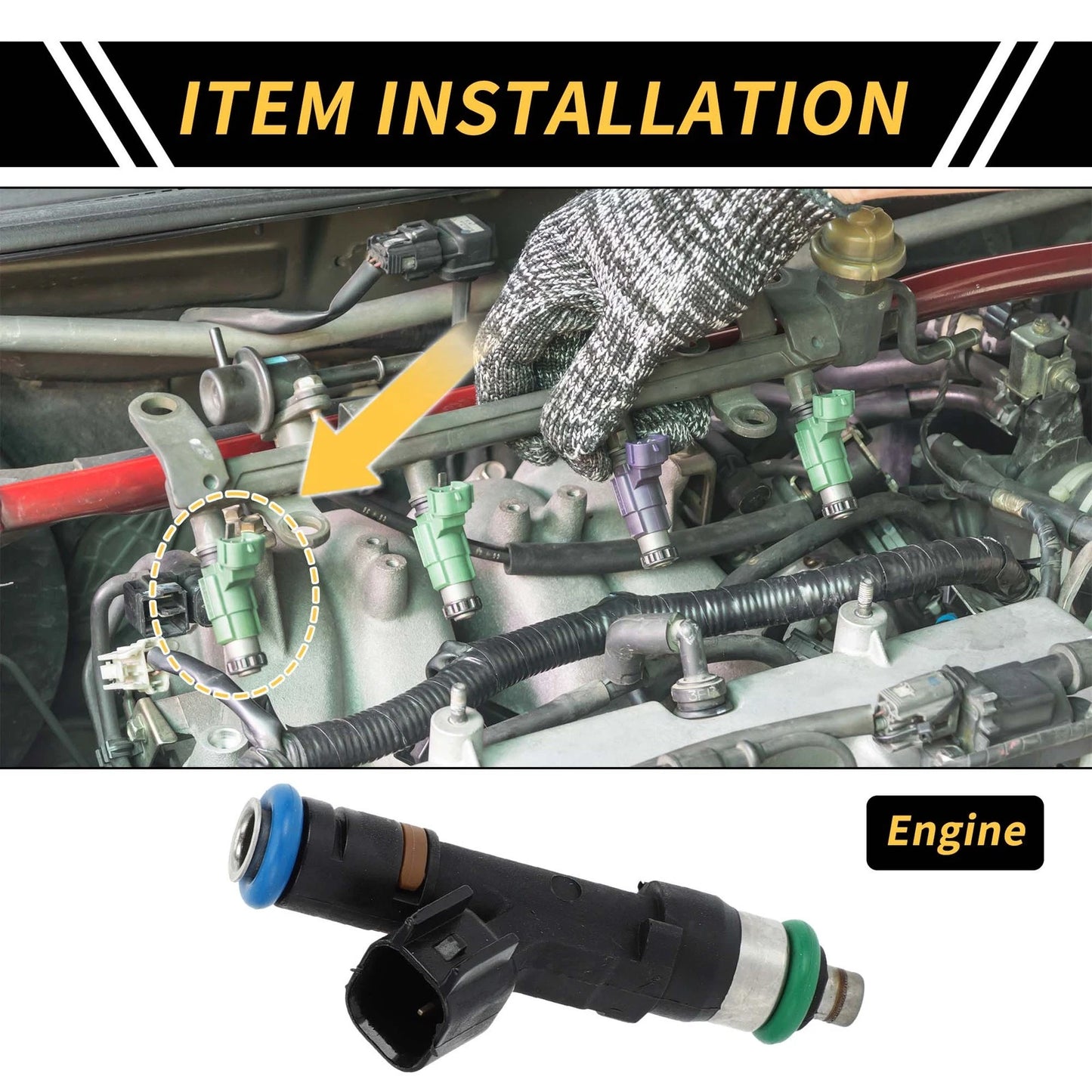 Fuel Injector for Ford Ranger (2006–2010) 4 Holes, Fuel Injection Nozzle