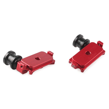 Red CNC Swingarm Spool Adapters for Kawasaki Ninja 250 300 (2013-2023)