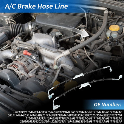 A/C Discharge Line Hose for Jeep Wrangler V6 3.6L/3.8L (2011–2017) No.H621749