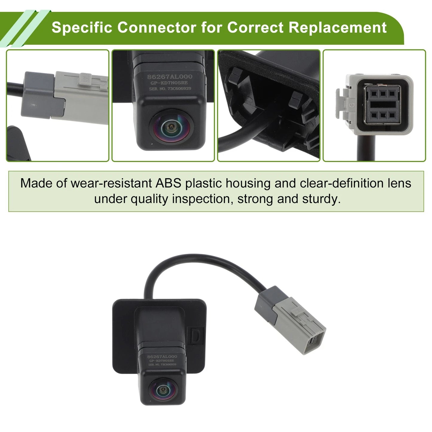 Rear View Backup Camera for Subaru Legacy (2010–2014) No. 86267AL000