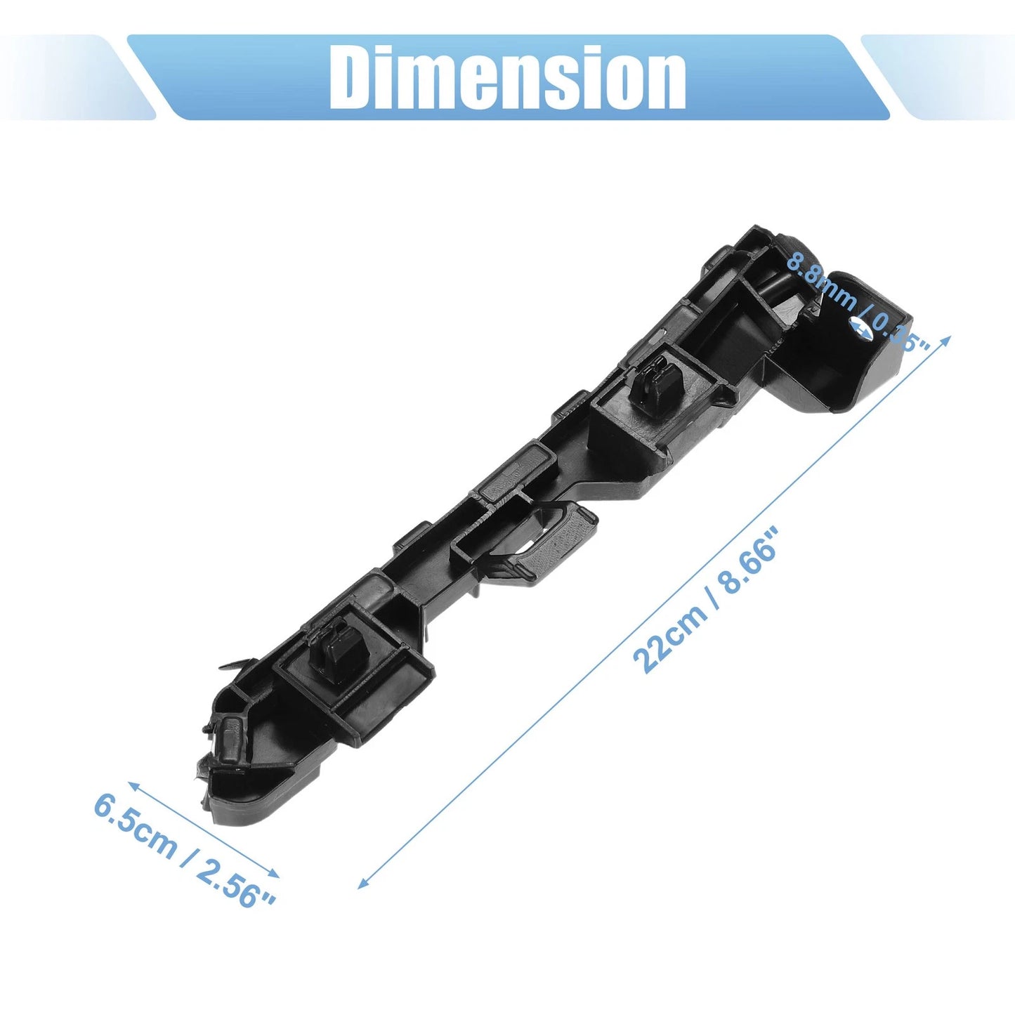 Pair of Bumper Bracket 71193T2AA01/71198T2AA01 for Honda Accord (2013–2017)
